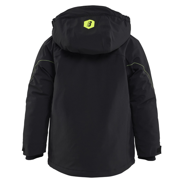 VINTERJACKA 52101917 BARN LÄTT FODRAD SVART/VARSELGUL 110/116