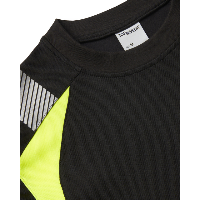 T-SHIRT 600 TOP SWEDE SVART/VARSELGUL M