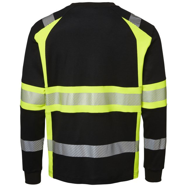 T-SHIRT 601 LS TOP SWEDE SVART/VARSELGUL XS