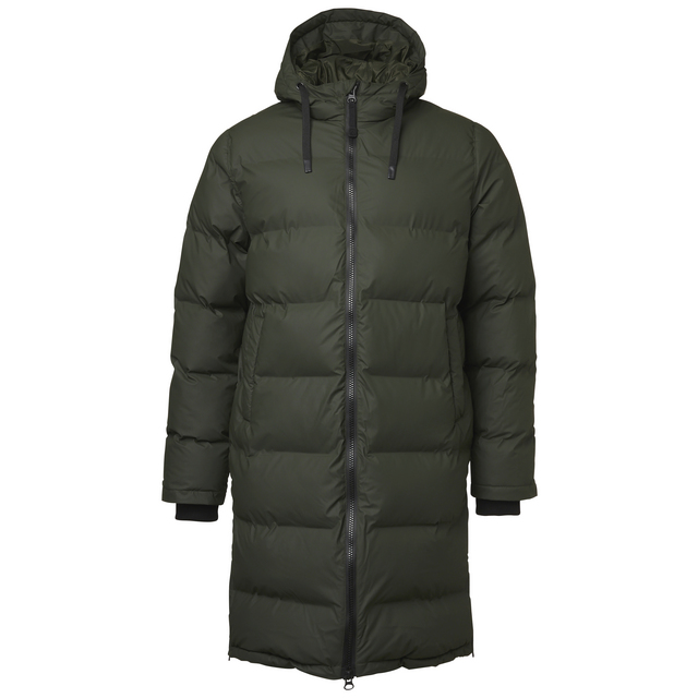 PUFFERJACKA SHANNA MATTERHORN LÅNG MÖRK OLIVGRÖN L