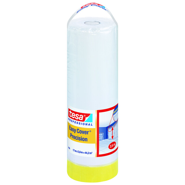 Produktbild föreställande artikeln MASKERINGSFOLIE EASY COVER PRECISION TESA 550MM 33M från kategorin Maskeringstejp