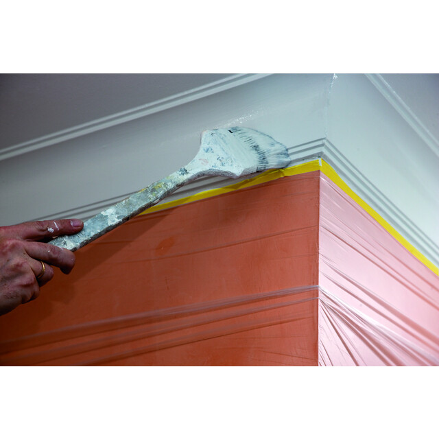 Actionbild föreställande artikeln MASKERINGSFOLIE EASY COVER PRECISION TESA 550MM 33M från kategorin Maskeringstejp
