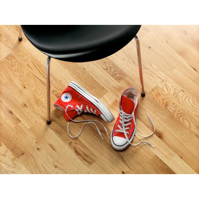 PARKETTGOLV PURE EK RUSTIC 3-S 2,66M2/PKT MATTLACK