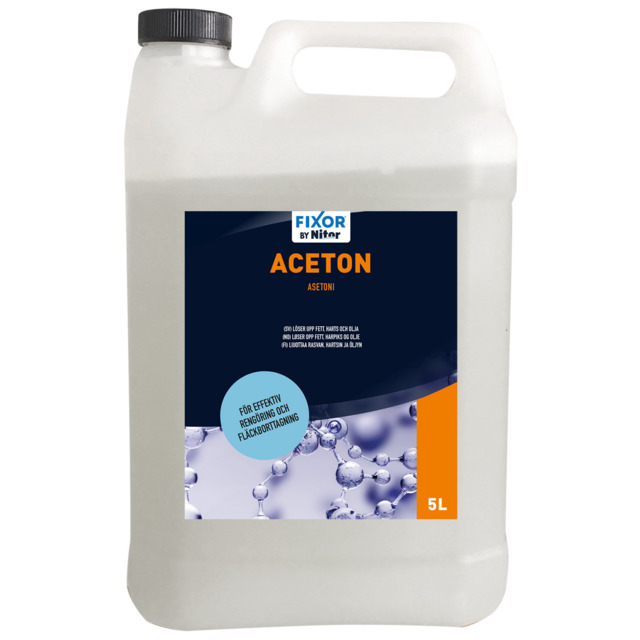 Produktbild föreställande artikeln ACETON 5L NITOR (3) 345 från kategorin Rengöringsmedel