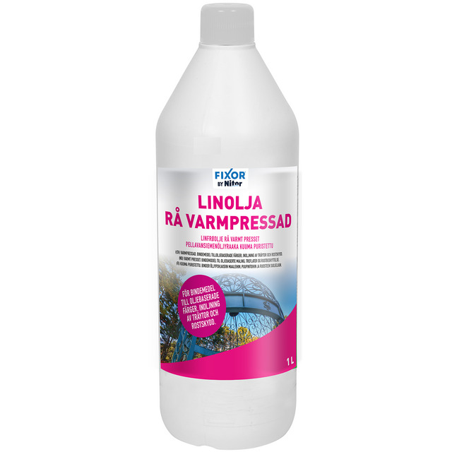 LINOLJA RÅ VARMPRESSAD 1L (12)345