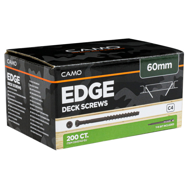 TRALLSKRUV 60X4,2MM C4 200ST CAMO PROTECH