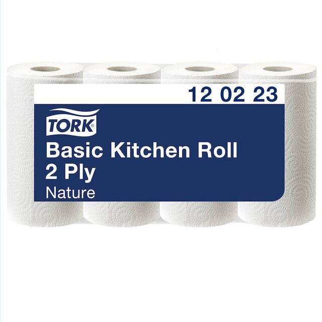 HUSHÅLLSPAPPER TORK KITCH DUBBELT 8X4RULL/BAL   252 | Beijerbygg Byggmaterial