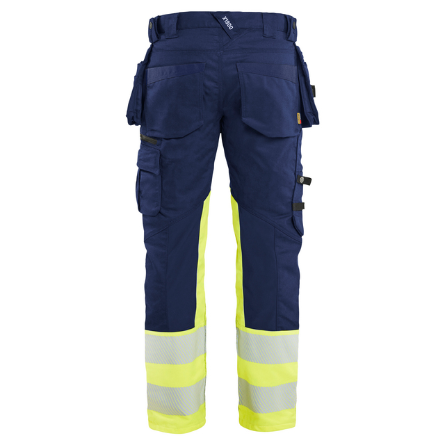 Produktbild föreställande artikeln VARSELBYXA STRETCH MARINBLÅ/VARSELGUL D96 från kategorin Varselbyxor