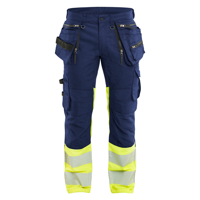 VARSELBYXA STRETCH MARINBLÅ/VARSELGUL C52 | Beijerbygg Byggmaterial