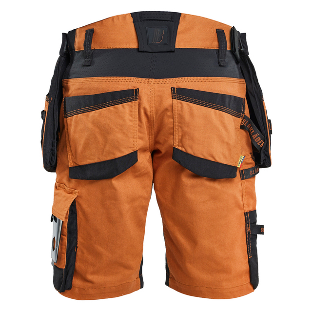 HANTVERKSSHORTS MED STRETCH ROST/SVART C50