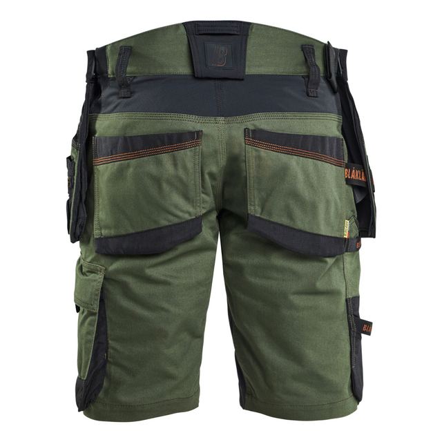 Produktbild föreställande artikeln HANTVERKSSHORTS MED STRETCH SKOGSGRÖN/ROST C54 från kategorin Byxor