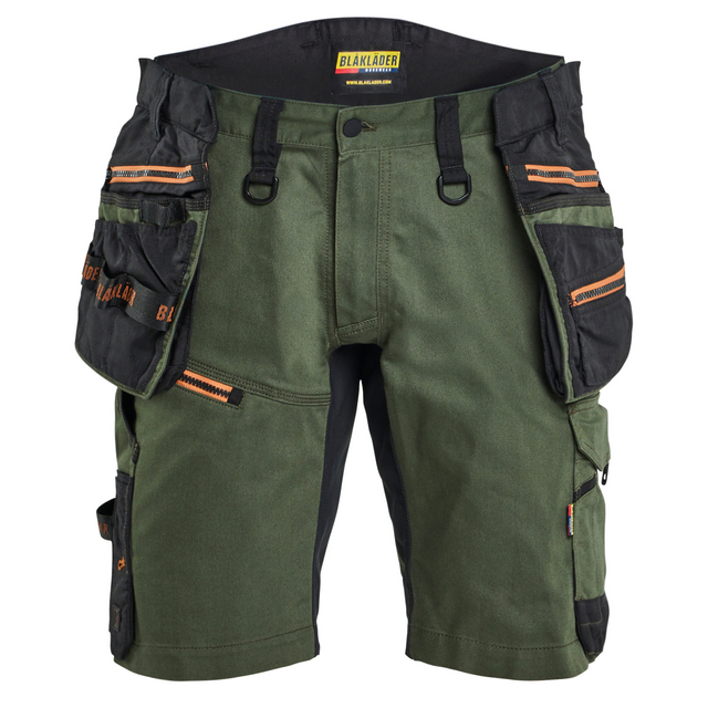 HANTVERKSSHORTS MED STRETCH SKOGSGRÖN/ROST C54 | Beijerbygg Byggmaterial