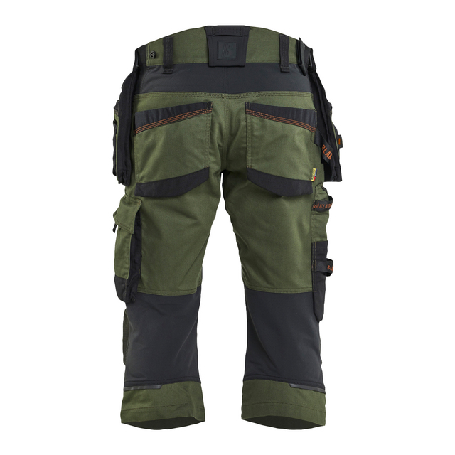 PIRATBYXA MED STRETCH SKOGSGRÖN/ROST C58