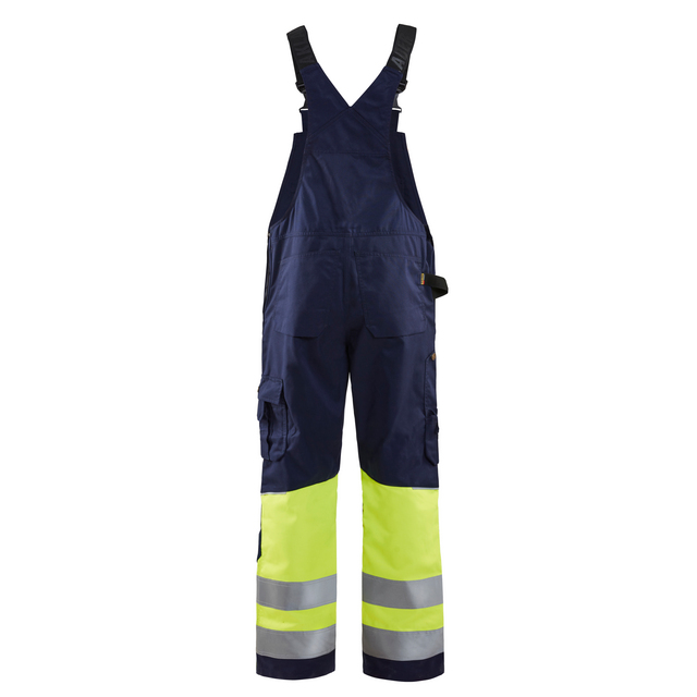 HÄNGSELBYXOR 2662 1800 VARSEL MARINBLÅ/VARSELGUL C66