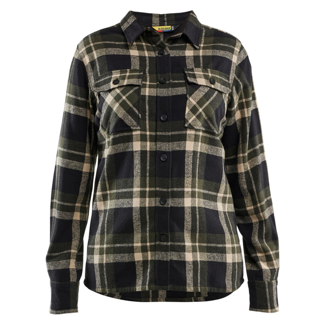 FLANELLSKJORTA DAM SKOGSGRÖN/SVART XXXL | Beijerbygg Byggmaterial