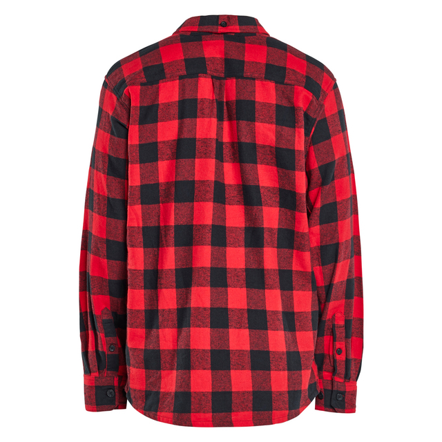 FLANELLSKJORTA RÖD/SVART XXXL