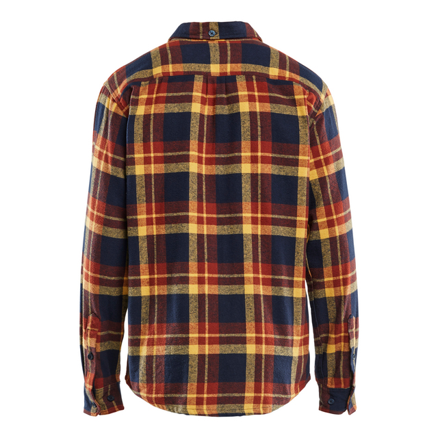 FLANELLSKJORTA BRÄND RÖD/MÖRK MARINBLÅ XXXL