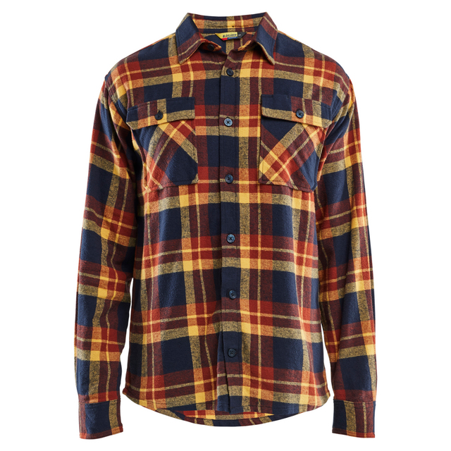 FLANELLSKJORTA BRÄND RÖD/MÖRK MARINBLÅ XXXL | Beijerbygg Byggmaterial
