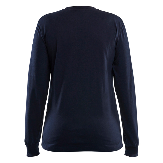 Produktbild föreställande artikeln T-SHIRT FLAMSKYDDAD LÅNGÄRMAD DAM MARINBLÅ L från kategorin Överdelar
