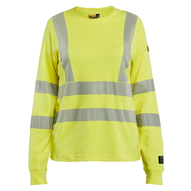 T-SHIRT LÅNGÄRMAD MULTINORM DAM VARSELGUL XXXL | Beijerbygg Byggmaterial