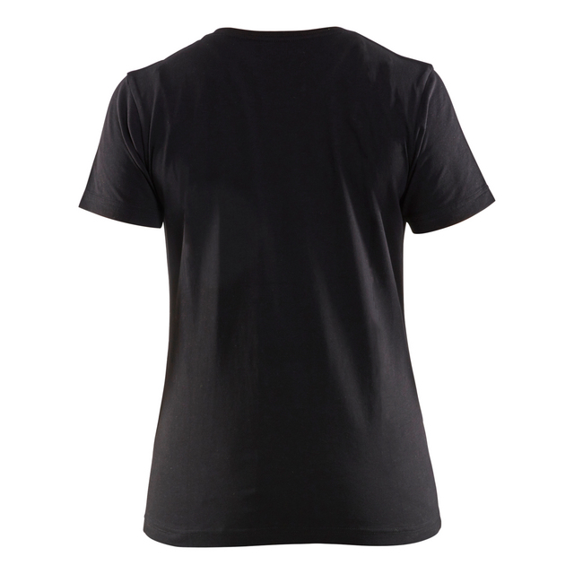 T-SHIRT 3479 1042 DAM SVART/VARSELGUL XXXL