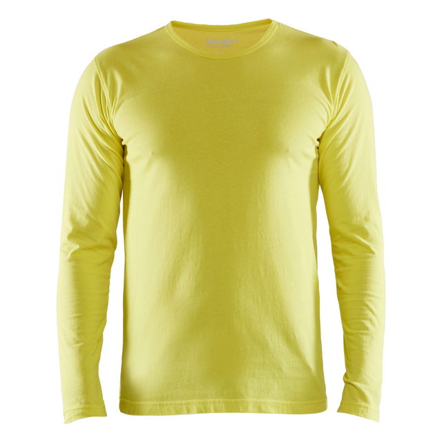 T-SHIRT 3500 1042 LÅNGÄRMAD VARSELGUL XS | Beijerbygg Byggmaterial