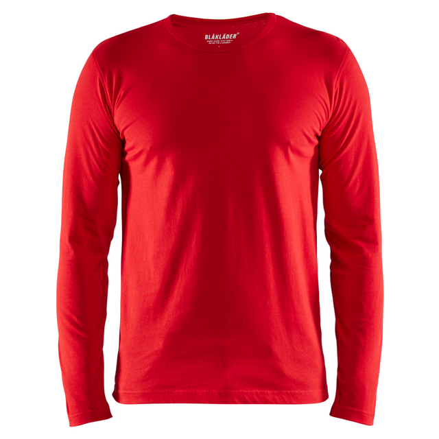 T-SHIRT 3500 1042 LÅNGÄRMAD RÖD M | Beijerbygg Byggmaterial