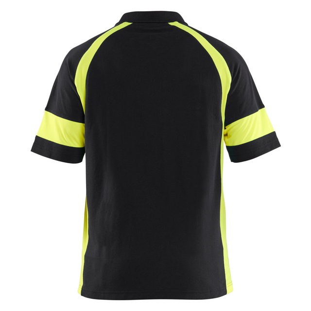 PIKETRÖJA MED VARSEL SVART/VARSELGUL 4XL