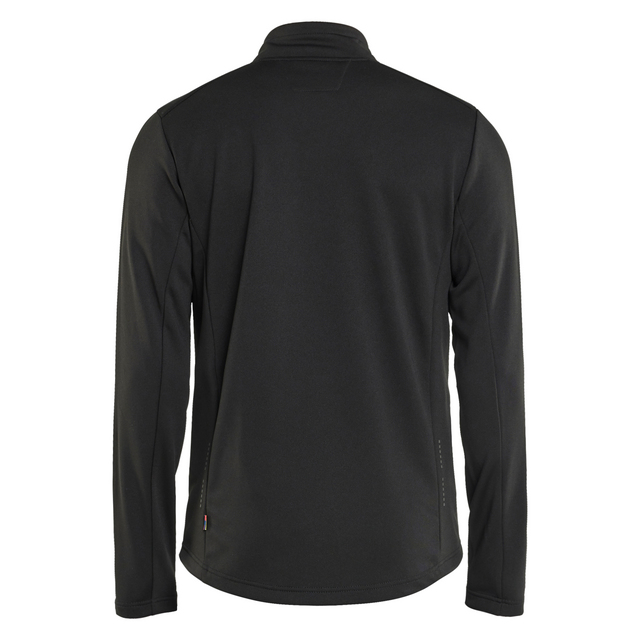 TRÖJA FULL ZIP SVART 4XL