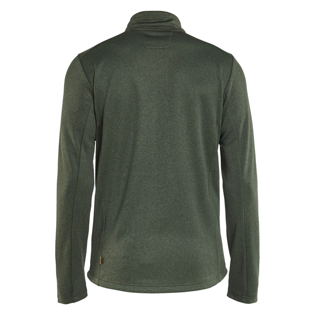 TRÖJA FULL ZIP HÖSTGRÖN/SVART XL