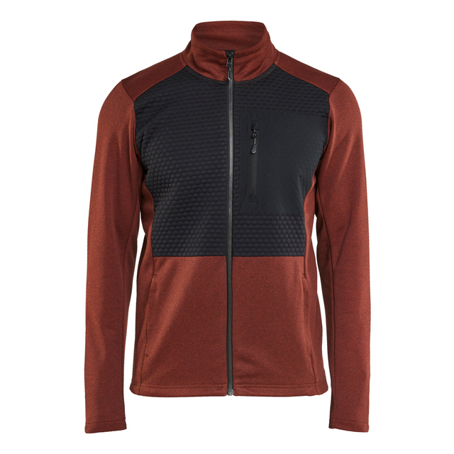 TRÖJA FULL ZIP BRÄND RÖD/SVART S | Beijerbygg Byggmaterial