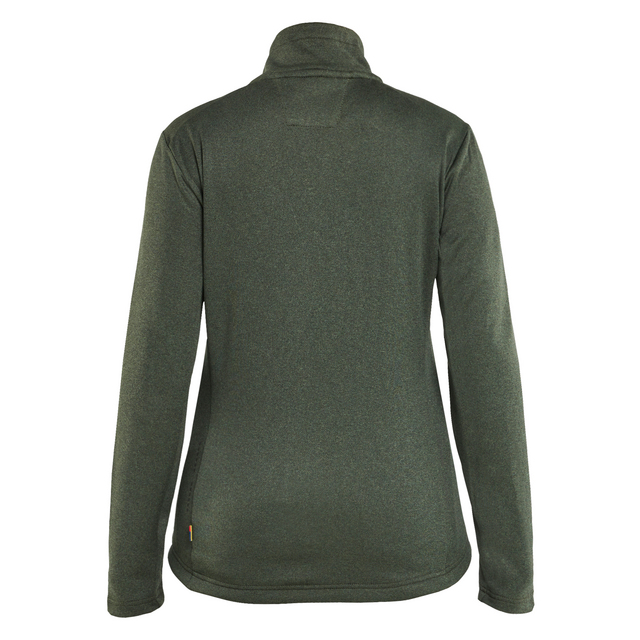 TRÖJA FULL ZIP DAM HÖSTGRÖN/SVART XXXL