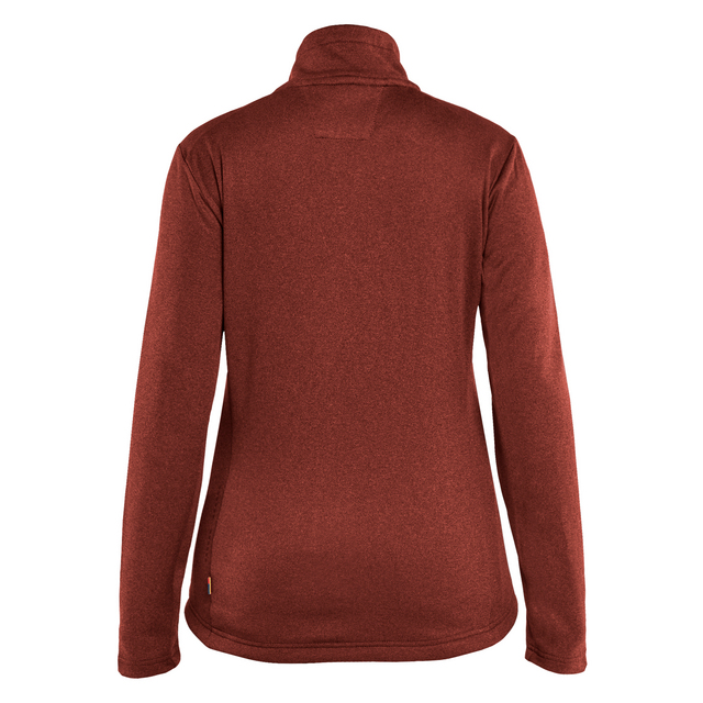 TRÖJA FULL ZIP DAM BRÄND RÖD/SVART S