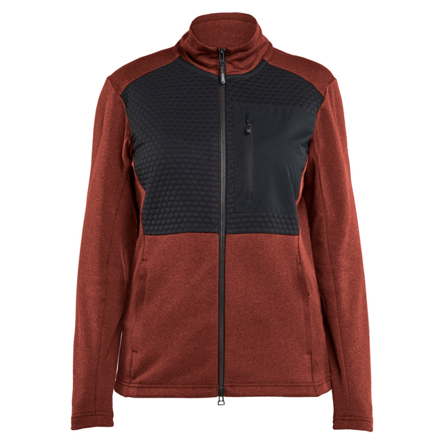 TRÖJA FULL ZIP DAM BRÄND RÖD/SVART XXXL | Beijerbygg Byggmaterial