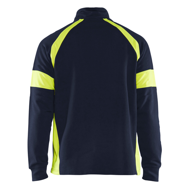 SWEATSHIRT 3550 1158 VARSELPAR MARIN/VARSELGUL XXL