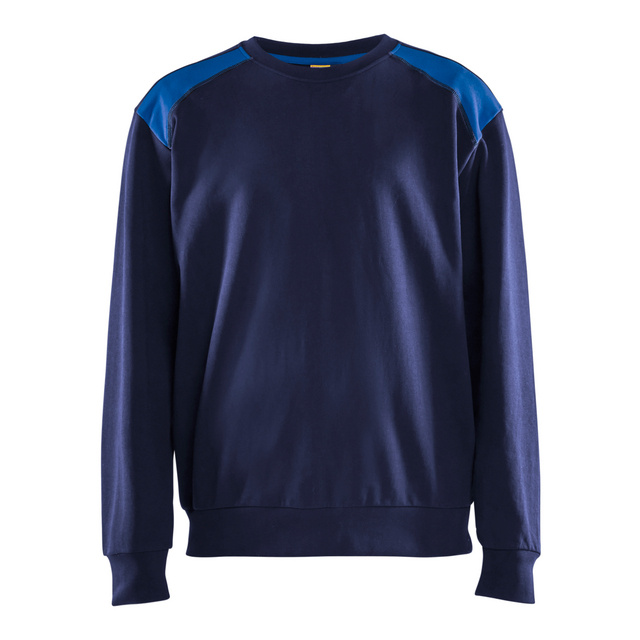 SWEATSHIRT 3580 1158 MARINBLÅ/KORNBLÅ XXL | Beijerbygg Byggmaterial
