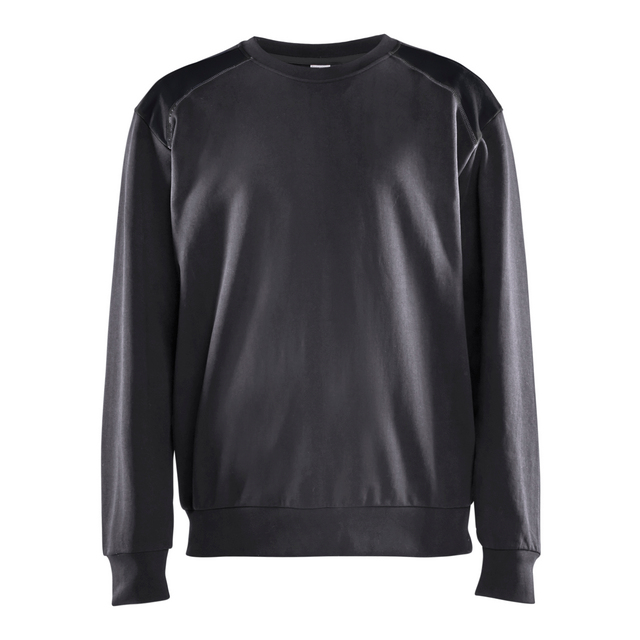 SWEATSHIRT 3580 1158 MELLANGRÅ/SVART S | Beijerbygg Byggmaterial
