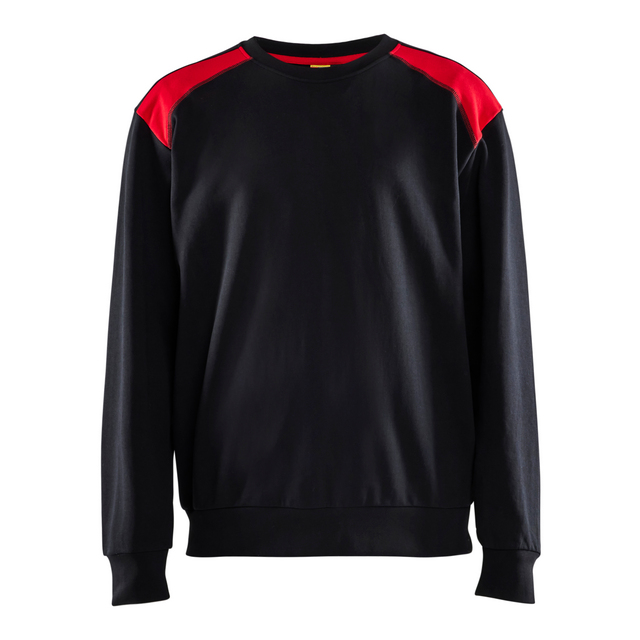 SWEATSHIRT 3580 1158 SVART/RÖD L | Beijerbygg Byggmaterial