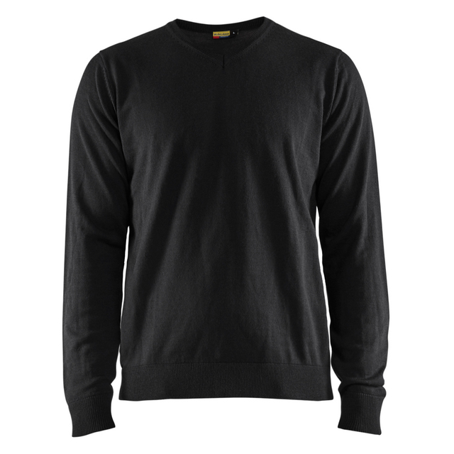 PULLOVER 3590 1073 STICKAD SVART XS | Beijerbygg Byggmaterial