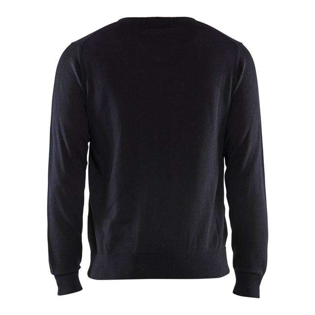 PULLOVER 3590 2122 STICKAD MÖRK MARINBLÅ 4XL