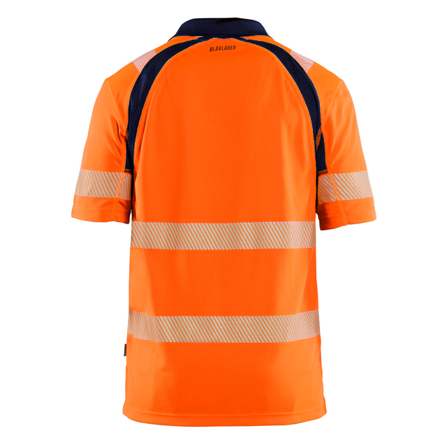 PIKETRÖJA VARSEL UV-SKYDDAD VARSELORANGE/MARINBLÅ M