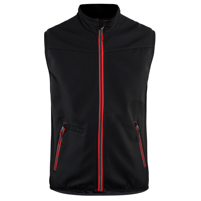 SOFTSHELLVÄST 3850 2516 SVART/RÖD XXXL | Beijerbygg Byggmaterial