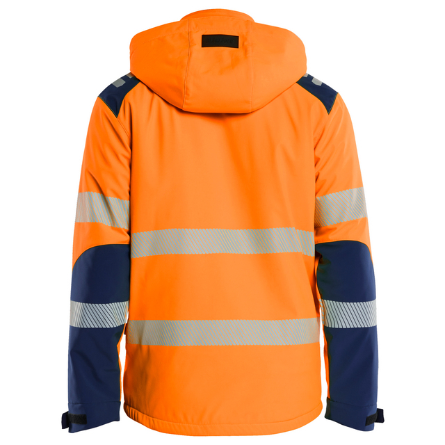 SOFTSHELLJACKA VARSEL LÄTTFODR VINTER VORANGE/MBLÅ XXL