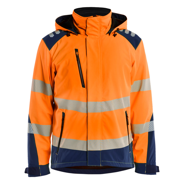 SOFTSHELLJACKA VARSEL LÄTTFODR VINTER VORANGE/MBLÅ XL | Beijerbygg Byggmaterial