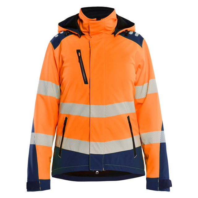 SOFTSHELLJACKA VARSEL DAM LÄTTFOD VINTER VORANGE/BLÅ XXL | Beijerbygg Byggmaterial