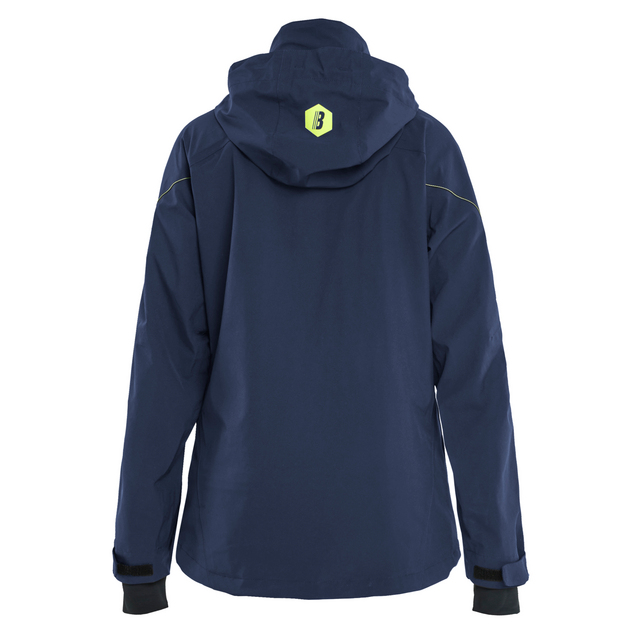 SKALJACKA STRETCH DAM MÖRK MARINBLÅ/VARSELGUL S