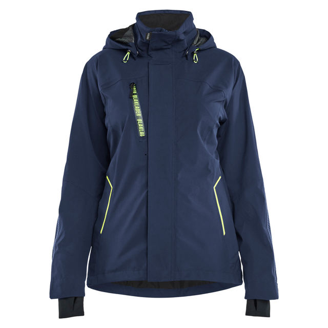 SKALJACKA STRETCH DAM MÖRK MARINBLÅ/VARSELGUL S | Beijerbygg Byggmaterial