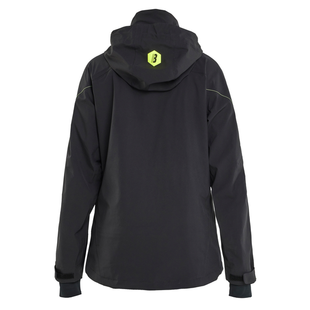 SKALJACKA STRETCH DAM SVART/VARSELGUL XXXL