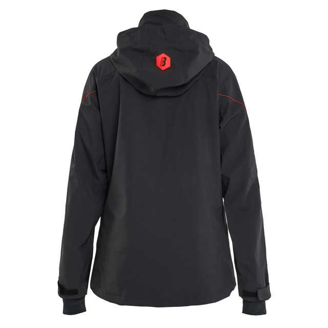 SKALJACKA STRETCH DAM SVART/RÖD XXL