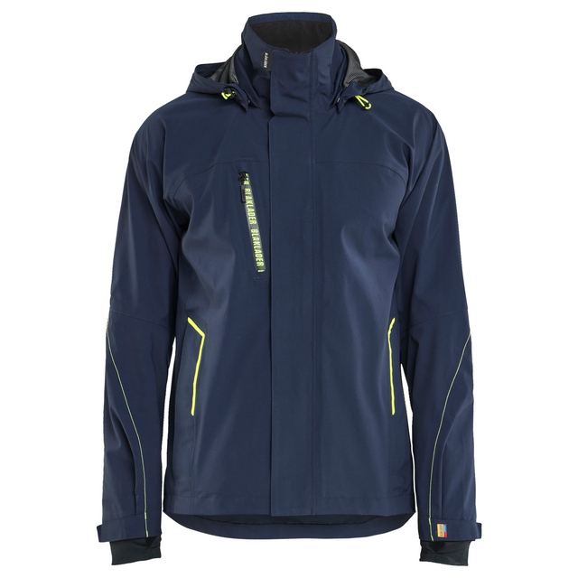 SKALJACKA STRETCH MÖRK MARINBLÅ/VARSELGUL S | Beijerbygg Byggmaterial